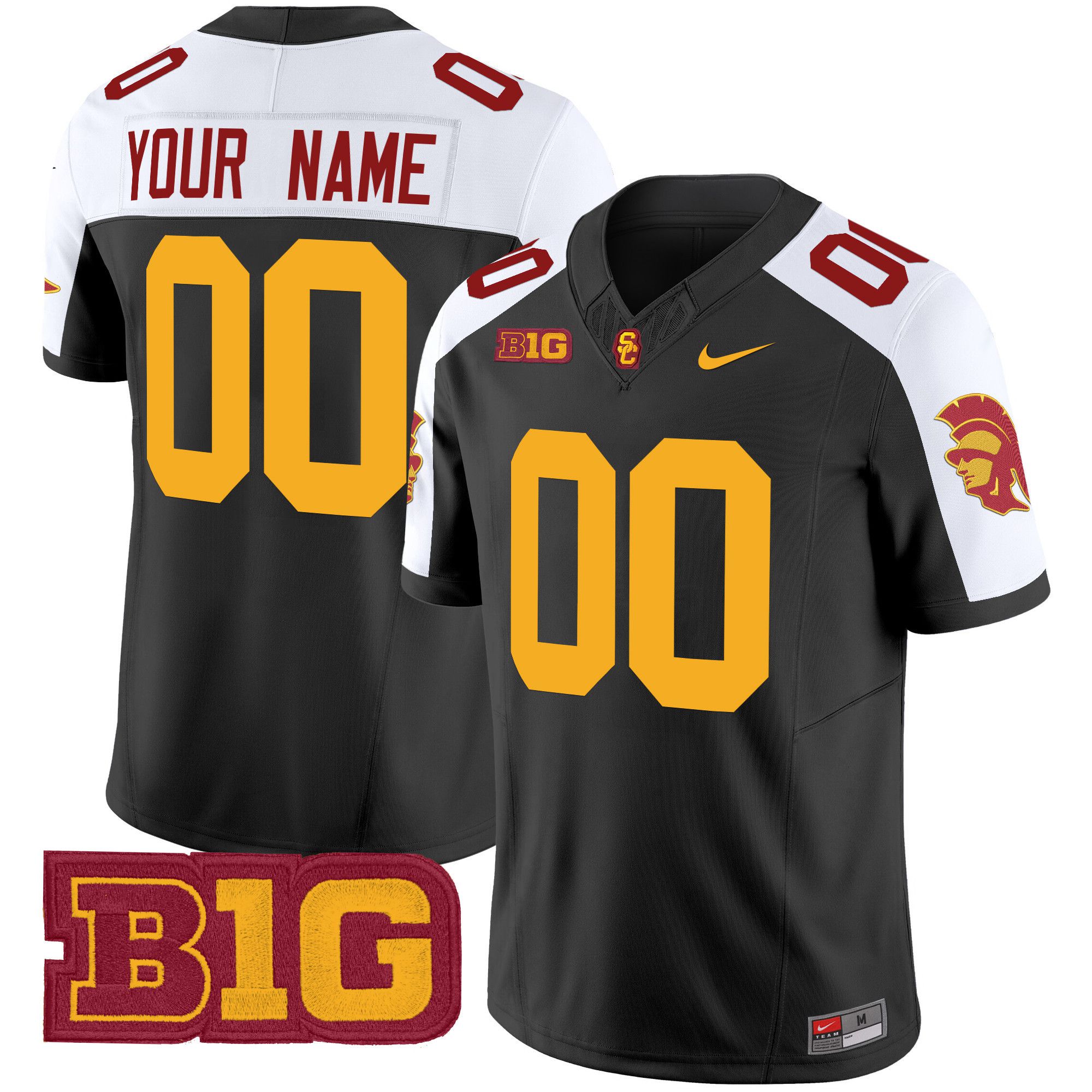 Men USC Trojans Black Nike 2024 Vapor Limited Custom NCAA Jersey->customized ncaa jersey->Custom Jersey